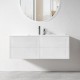 HAMPTON 1200X460X580MM PLYWOOD WALL HUNG VANITY - MATTE  WHITE WITH CERAMIC TOP