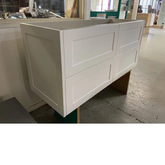 HAMPTON 1200X460X580MM PLYWOOD WALL HUNG VANITY - MATTE  WHITE WITH CERAMIC TOP