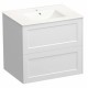 HAMPTON 900X460X580MM PLYWOOD WALL HUNG VANITY - MATTE  WHITE WITH CERAMIC TOP
