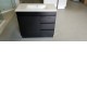 MADRID 900X460X850MM PLYWOOD FLOOR STANDING VANITY - BLACK WITH CERAMIC TOP