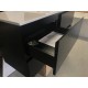 NELSON 1200X460X580MM PLYWOOD WALL HUNG VANITY - BLACK WITH CERAMIC TOP