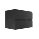 NELSON 600X460X580MM PLYWOOD WALL HUNG VANITY - BLACK WITH CERAMIC TOP