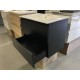 NELSON 600X460X580MM PLYWOOD WALL HUNG VANITY - BLACK WITH CERAMIC TOP