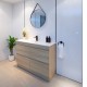 POLO 1500X460X850MM PLYWOOD FLOOR STANDING VANITY - LIGHT OAK WITH CERAMIC TOP