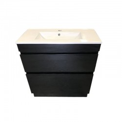 SLIM 750X360X860MM PLYWOOD FLOOR STANDING VANITY - BLACK WITH CERAMIC TOP SLIM 750X360X860MM PLYWOOD FLOOR STANDING VANITY - BLACK WITH CERAMIC TOP