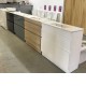 SLIM 900X360X860MM PLYWOOD FLOOR STANDING VANITY - GlOSS WHITE WITH CERAMIC TOP