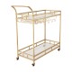 Bar Trolley with Glass Shelves, Rolling Wine and Service Trolley With Wine Rack And Glass Holder, Modern Home Bar Storage Trolley, Suitable for Kitchen and Restaurant Bar Trolley with Glass Shelves, Rolling Wine and Service Trolley With Wine Rack And Glass Holder, Modern Home Bar Storage Trolley, Suitable for Kitchen and Restaurant