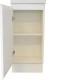 YOLO 400X250X850MM PLYWOOD FLOOR STANDING VANITY - WHITE GLOSS WITH CERAMIC TOP