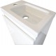 YOLO 400X250X850MM PLYWOOD FLOOR STANDING VANITY - WHITE GLOSS WITH CERAMIC TOP