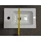 YOLO 400X250X850MM PLYWOOD FLOOR STANDING VANITY - WHITE GLOSS WITH CERAMIC TOP