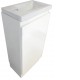 YOLO 400X250X850MM PLYWOOD FLOOR STANDING VANITY - WHITE GLOSS WITH CERAMIC TOP