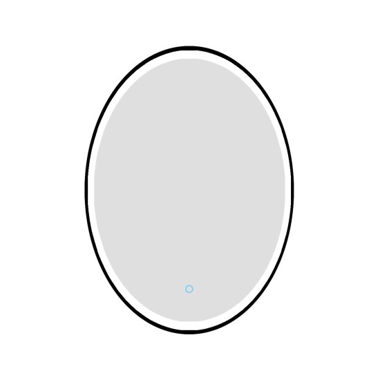 500x700mm Black Frame Oval Led Mirror Anti Fog 3-Color Adjustable 500x700mm Black Frame Oval Led Mirror Anti Fog 3-Color Adjustable