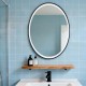 500x700mm Black Frame Oval Led Mirror Anti Fog 3-Color Adjustable 500x700mm Black Frame Oval Led Mirror Anti Fog 3-Color Adjustable