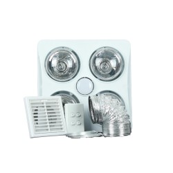 364x364MM ILUXLITE  3 in 1 Bathroom Heat Light Fan Heater, Light and Exhaust Fan