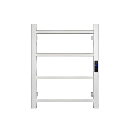 500Hx400Wx110D Square Chrome Electric Heated Towel Rack With Timer 4 Bars 500Hx400Wx110D Square Chrome Electric Heated Towel Rack With Timer 4 Bars
