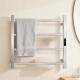 500Hx600Wx110D Square Chrome Electric Heated Towel Rack With Timer 4 Bars