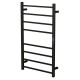 W600 × H1000 × D110mm Square Matt Black Electric Heated Towel Rack With Timer 8 Bars W600 × H1000 × D110mm Square Matt Black Electric Heated Towel Rack With Timer 8 Bars