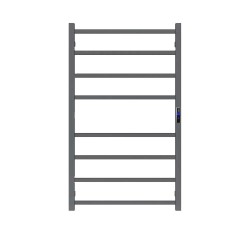 1000Hx600Wx110D Gunmetal Grey Electric Heated Towel Rack With Timer 8 Bars