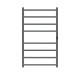 1000Hx600Wx110D Gunmetal Grey Electric Heated Towel Rack With Timer 8 Bars