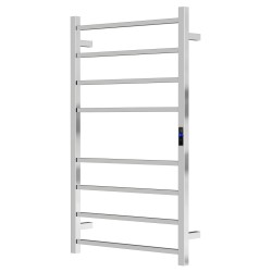 1000Hx600Wx110D Square Chrome Electric Heated Towel Rack With Timer 8 Bars 1000Hx600Wx110D Square Chrome Electric Heated Towel Rack With Timer 8 Bars