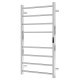 1000Hx600Wx110D Square Chrome Electric Heated Towel Rack With Timer 8 Bars