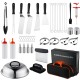 42-Piece Grill & Griddle Accessories Set Stainless Steel BBQ Tool Kit with Portable Carry Bag 42-Piece Grill & Griddle Accessories Set Stainless Steel BBQ Tool Kit with Portable Carry Bag