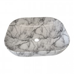 485*395*145mm Modern Rectangle Above Counter Ceramic Wash Basin 485*395*145mm Modern Rectangle Above Counter Ceramic Wash Basin