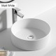 365*365*125mm Bathroom Round Above Counter Matt White Ceramic Wash Basin 365*365*125mm Bathroom Round Above Counter Matt White Ceramic Wash Basin