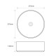 370*370*130mm Bathroom Round Carrara White Above Counter Ceramic Wash Basin 370*370*130mm Bathroom Round Carrara White Above Counter Ceramic Wash Basin