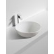 400*400*155mm Bathroom Round Above Counter White Ceramic Wash Basin