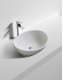 410*330*145mm Bathroom Oval Above Counter White Ceramic Wash Basin