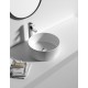 400*400*150mm Bathroom Round Above Counter White Ceramic Wash Basin