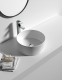 400*400*150mm Bathroom Round Above Counter White Ceramic Wash Basin