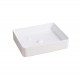 500*400*110mm Above Counter Rectangle White Ceramic Basin Counter Top Wash Basin