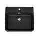 460*420*155mm Bathroom Square Above Counter Matt Black Ceramic Wash Basin