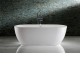 1400x700x580mm Oval Bathtub Freestanding Acrylic Apron White Bath Tub