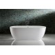 1500x700x580mm Oval Bathtub Freestanding Acrylic Apron White Bath Tub