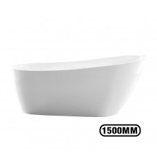 1500x750x700mm Bathtub Freestanding Acrylic Apron White Bath Tub