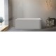 1700x750x610mm Corner Bathtub Left Corner Back to Wall Acrylic White Bath Tub