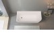 1400x750x610mm Corner Bathtub Left Corner Back to Wall Acrylic White Bath Tub