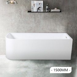 1500x750x610mm Corner Bathtub Right Corner Back to Wall Acrylic White Bath Tub 1500x750x610mm Corner Bathtub Right Corner Back to Wall Acrylic White Bath Tub