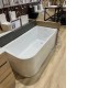 1700x750x610mm Corner Bathtub Right Corner Back to Wall Acrylic White Bath Tub