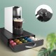 Black Coffee Pod Capsules Storage Rack 50 Pods Holder Organizer Drawer Dispenser
