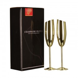 Gold Champagne Glass Cups 200ml PACK 2 Stainless Wine Cocktail Drinkware SUS304 Gold Champagne Glass Cups 200ml PACK 2 Stainless Wine Cocktail Drinkware SUS304