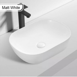 465*375*115mm Above Counter Rectangle Matt White Ceramic Basin Counter Top Wash Basin 465*375*115mm Above Counter Rectangle Matt White Ceramic Basin Counter Top Wash Basin