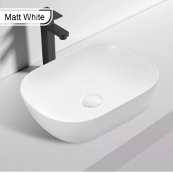 465*375*115mm Above Counter Rectangle Matt White Ceramic Basin Counter Top Wash Basin 465*375*115mm Above Counter Rectangle Matt White Ceramic Basin Counter Top Wash Basin