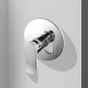 Euro Round Chrome Shower/Bath Wall Mixer