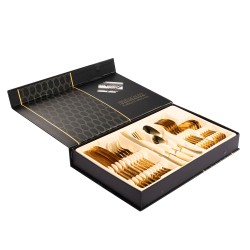 Polished Gold Stainless Steel  Cutlery Set Dinner Knife Fork Spoon 24pcs Set Polished Gold Stainless Steel  Cutlery Set Dinner Knife Fork Spoon 24pcs Set