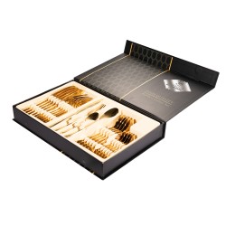 Polished Gold Stainless Steel  Cutlery Set Dinner Knife Fork Spoon 24pcs Set Polished Gold Stainless Steel  Cutlery Set Dinner Knife Fork Spoon 24pcs Set