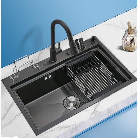300-440mm 304 Stainless Steel Kitchen Sink Colander Dish Drainer Over Sink Caddy